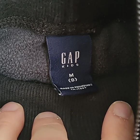 Vintage Girls Velour Black Track-Suit. Hello Kittly Jacket & Gap Pants. - Picture 4 of 7